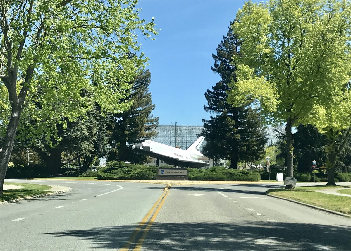 NASA shuttle at Ames Research Center